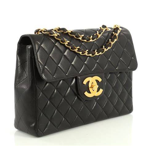 vintage chanel single flap.